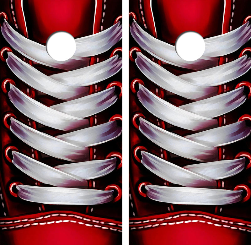 Shoelaces Cornhole Design