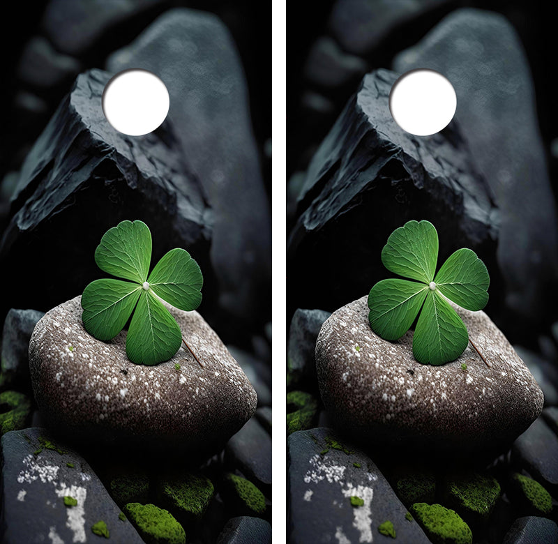 4 Leaf Clover Cornhole Design