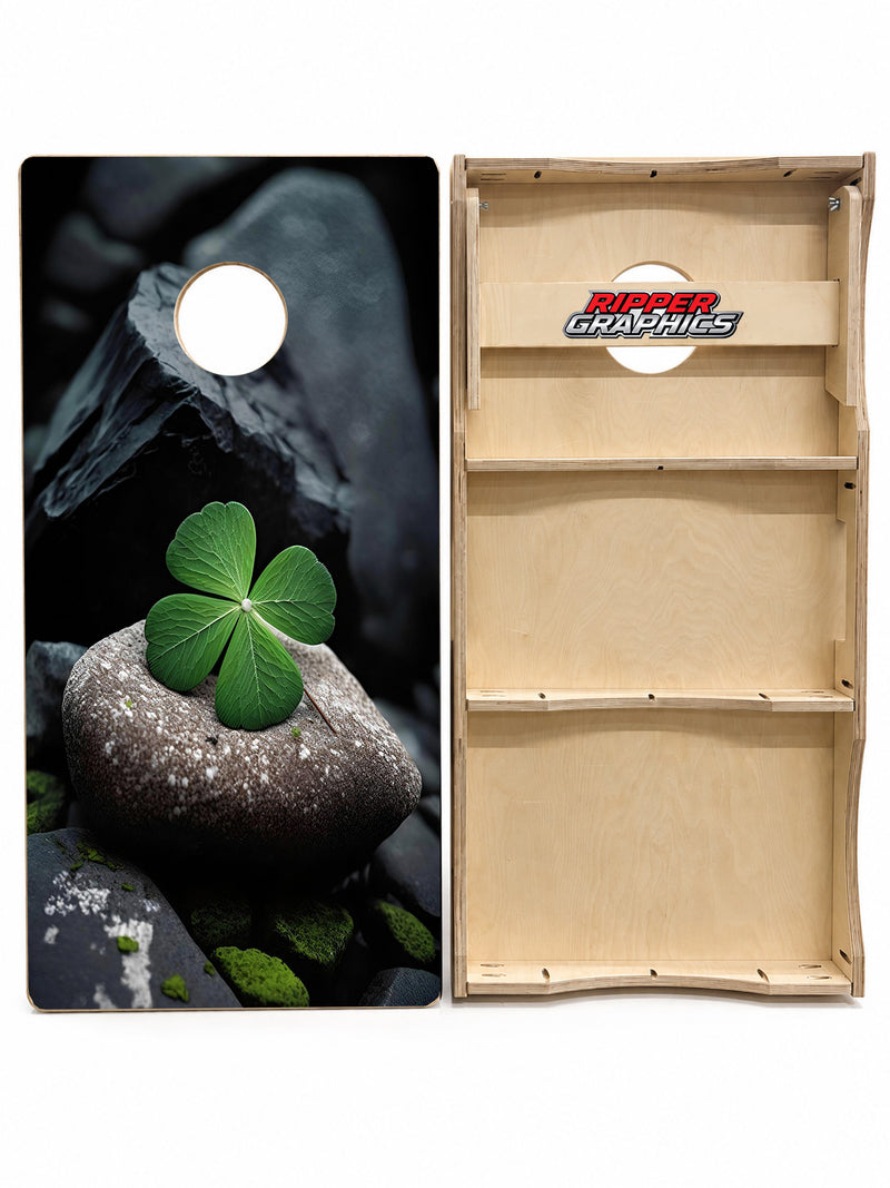 4 Leaf Clover Cornhole Design