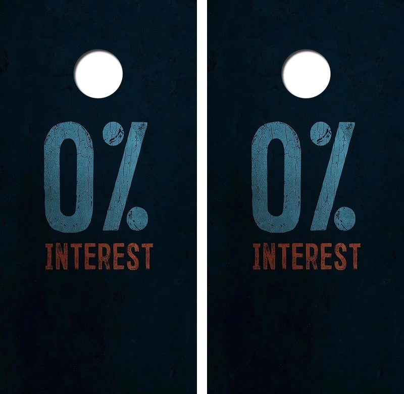 0% Interest Cornhole Design