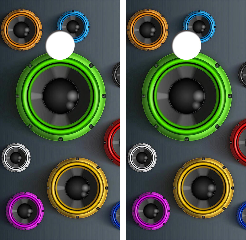 Speaker Box Cornhole Design