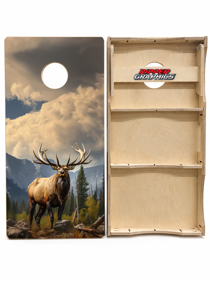 Rocky Mountain Elk Cornhole Design