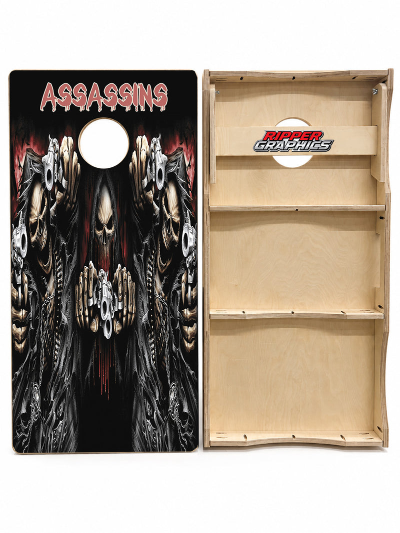 Reaper Assassins Cornhole Design
