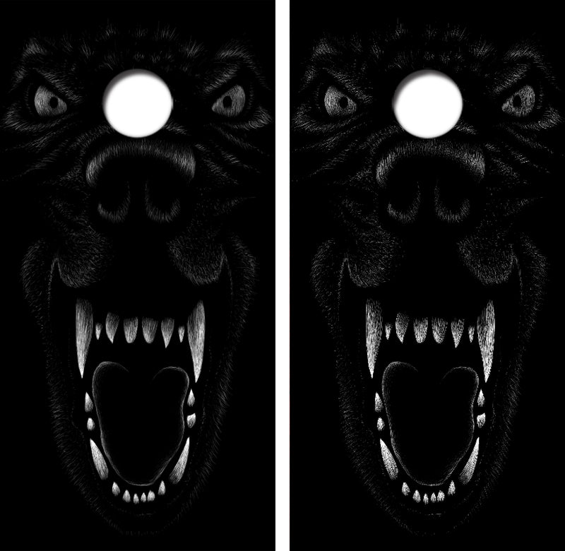 Werewolf Cornhole Design