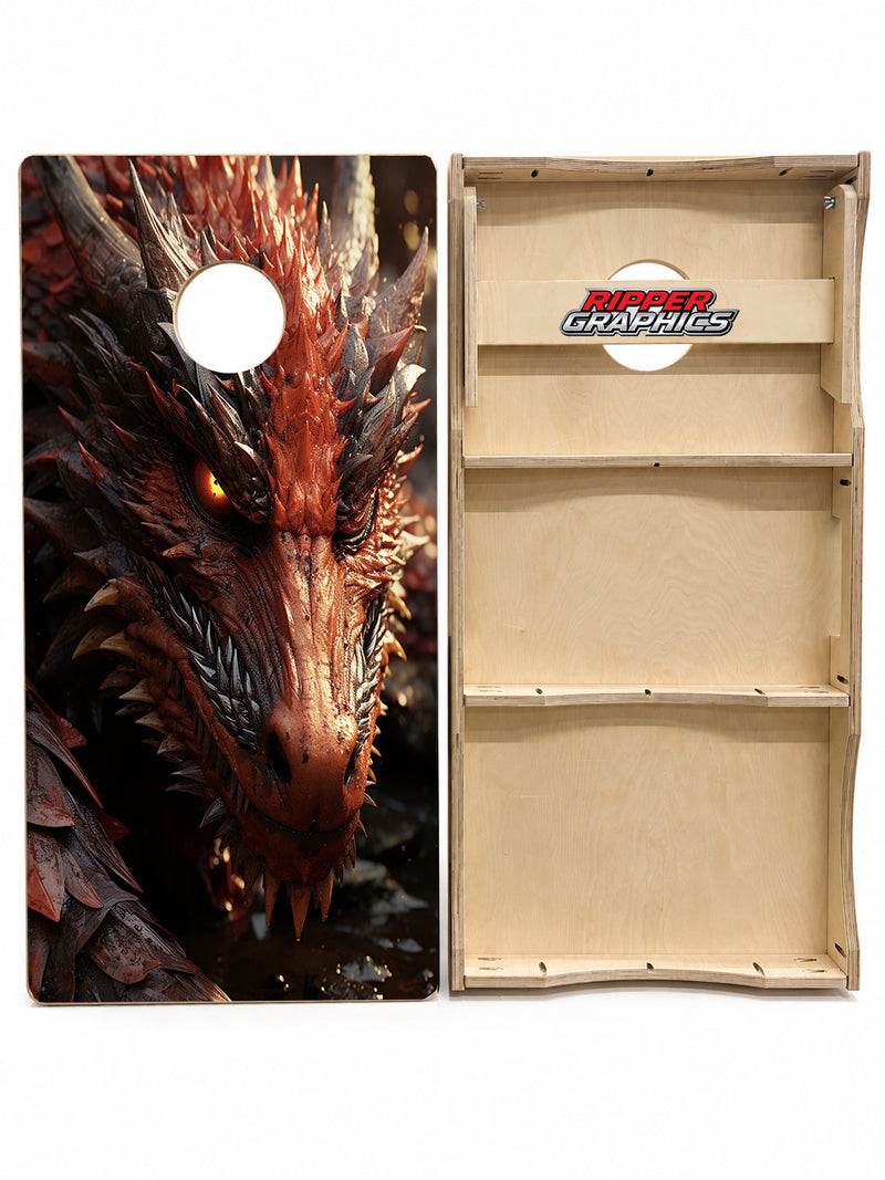 Angry Dragon Cornhole Design