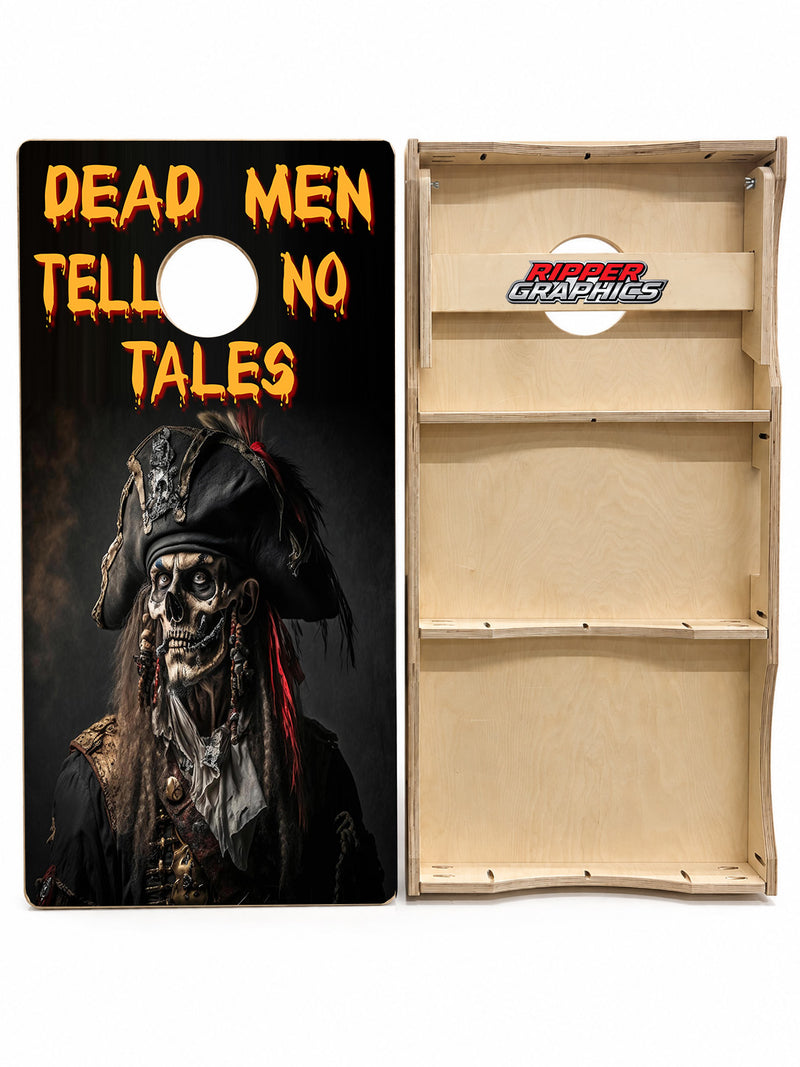 Dead Men Tell No Tales Cornhole Design