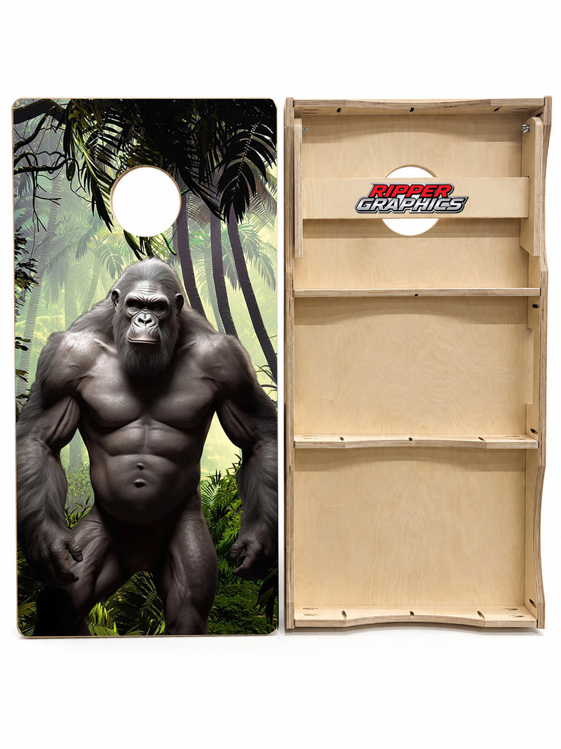 Hybrid Gorilla Ape Cornhole Design