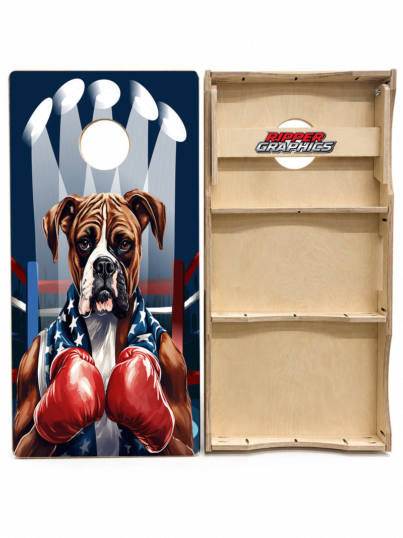 Boxing Boxer Cornhole Design