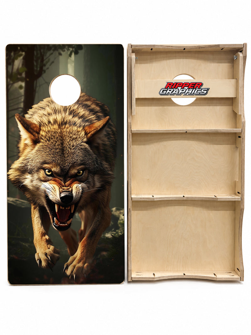 Wild Coyotte Cornhole Design