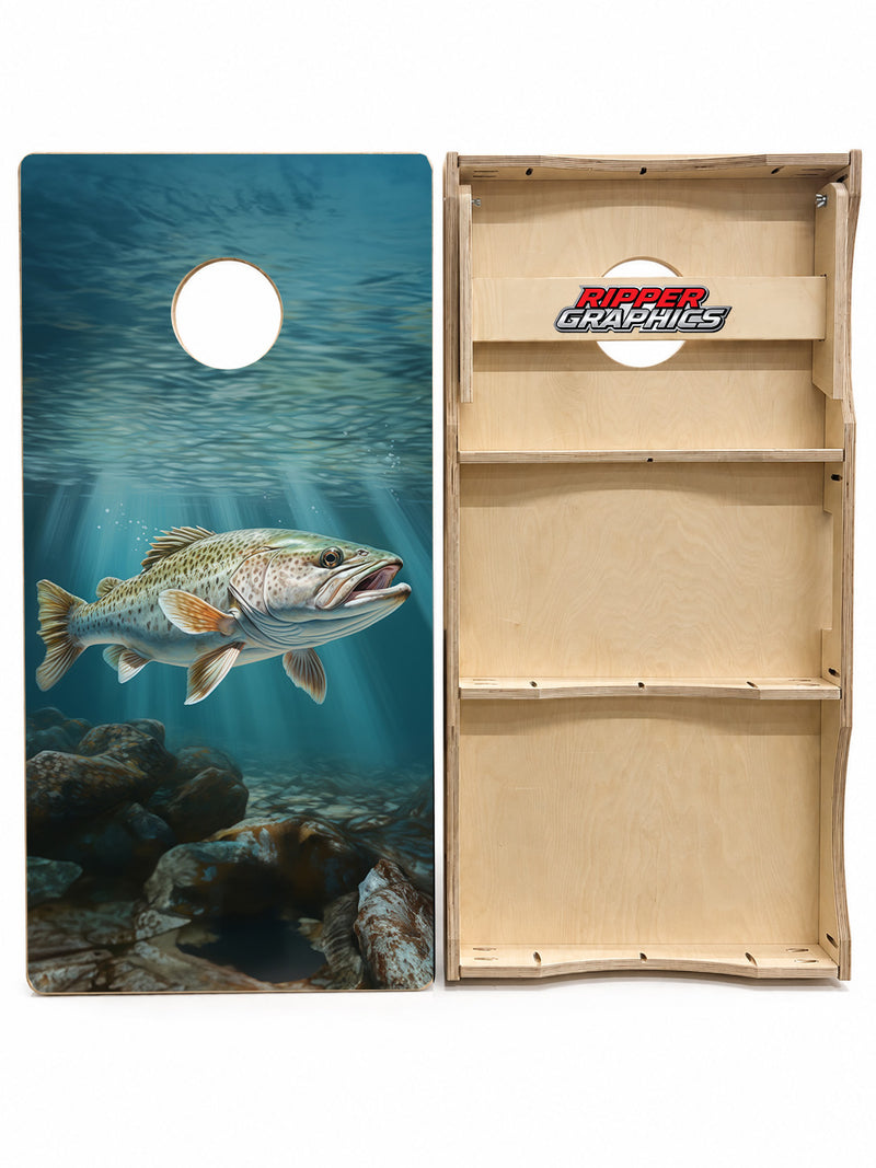 Speckled Trout Cornhole Design