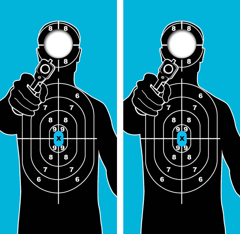 Target Practice Cornhole Board Design