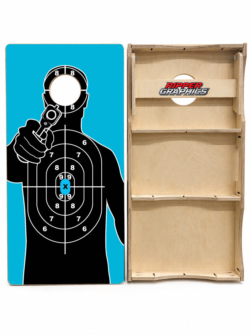 Target Practice Cornhole Board Design