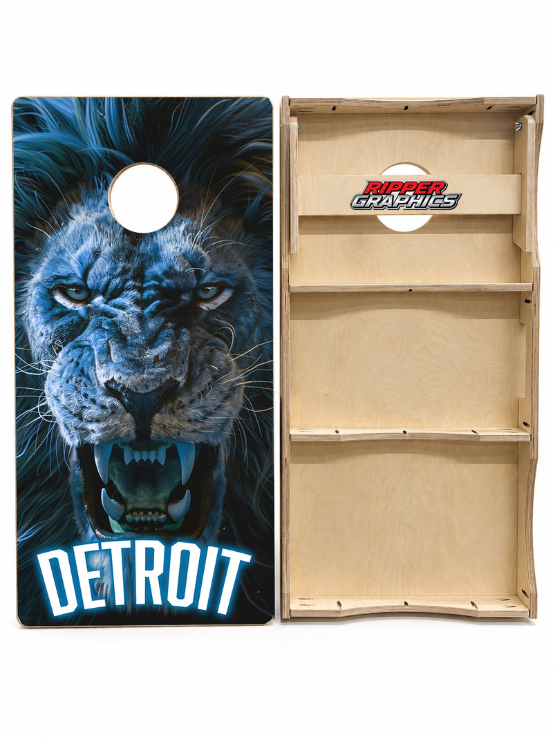 Detroit Lions Cornhole Design