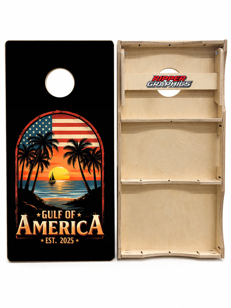 Gulf Of America Cornhole Design