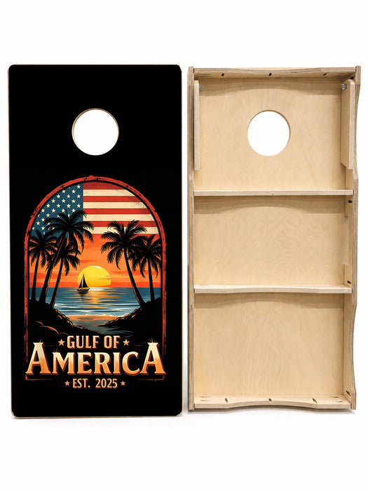 Gulf Of America Cornhole Design