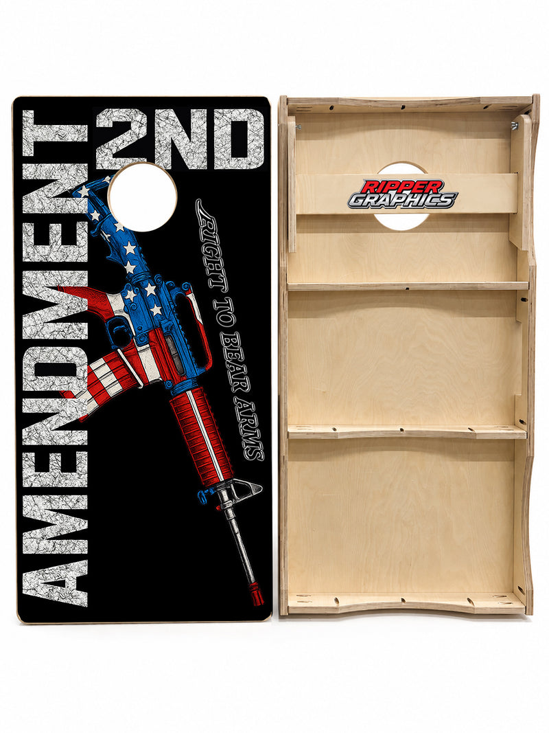 Second Amendment Cornhole Design