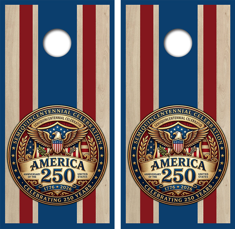 Americas 250 Anniversary Cornhole Design