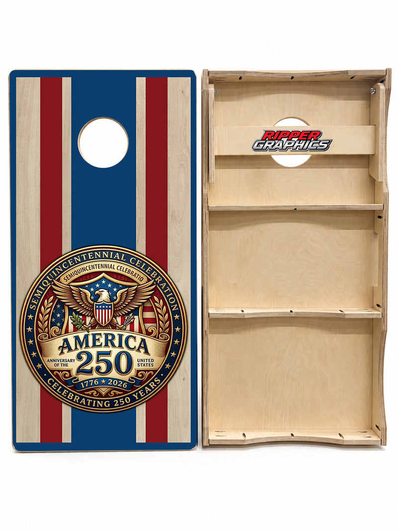Americas 250 Anniversary Cornhole Design