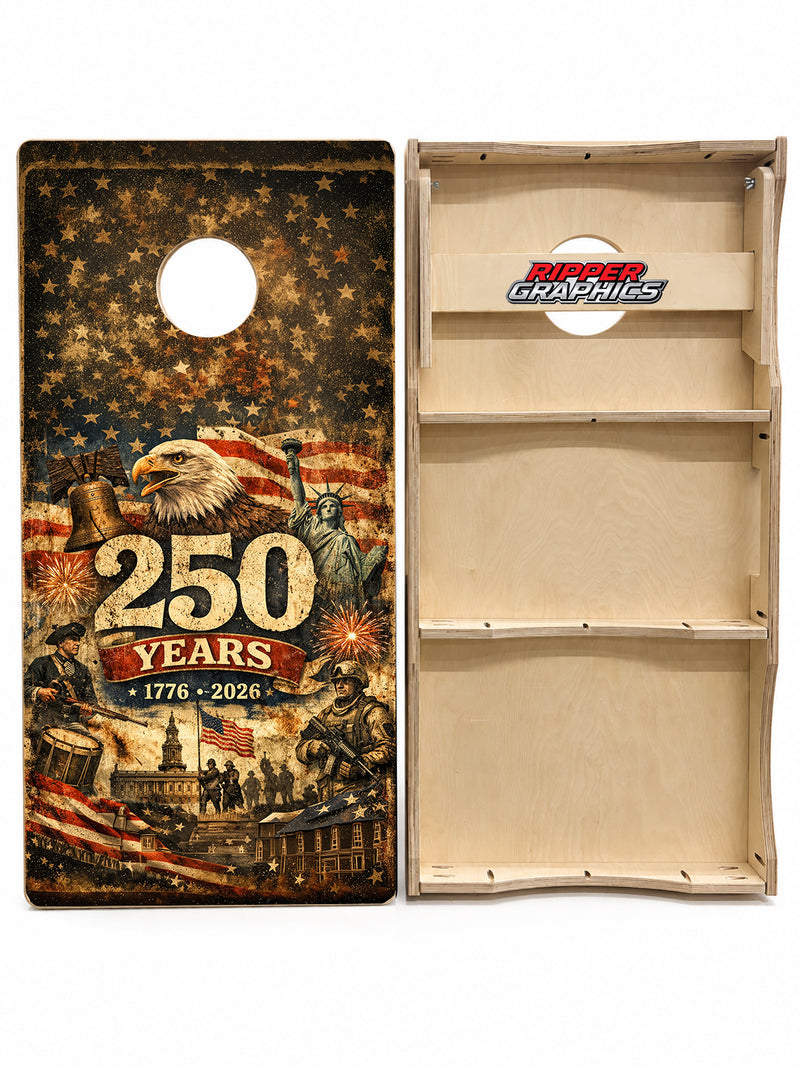 Americas 250 Anniversary Cornhole Design