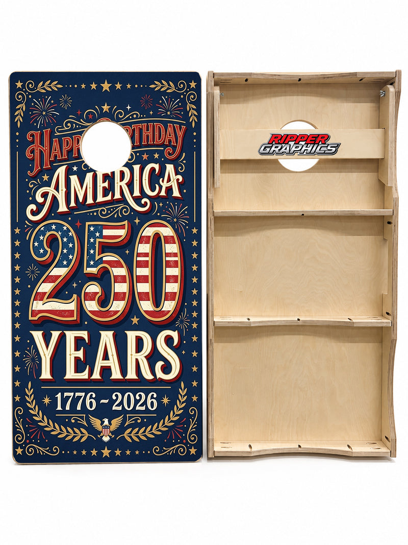 Americas 250 Anniversary Cornhole Design