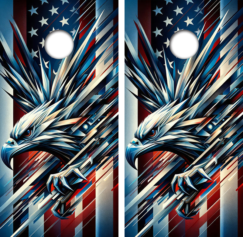 Screaming Eagle Cornhole Design
