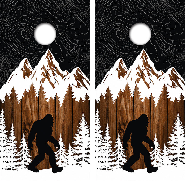 Big Foot Cornhole Wrap Decal with Free Laminate Included