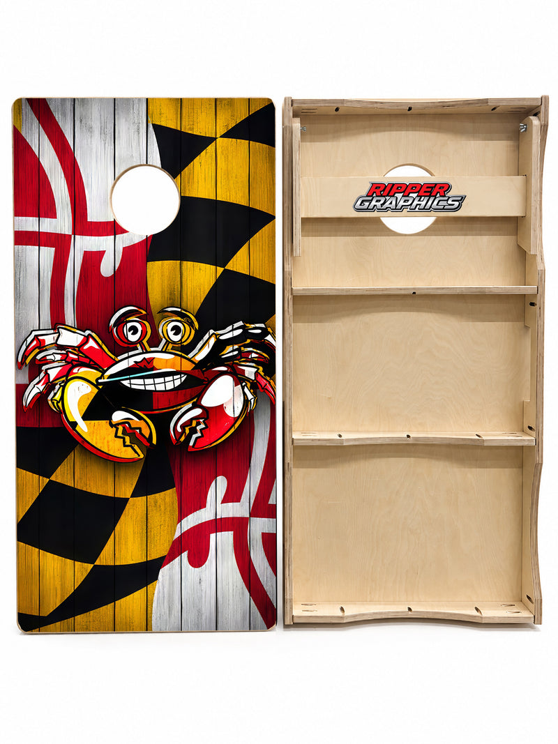Maryland Crab Cornhole Design