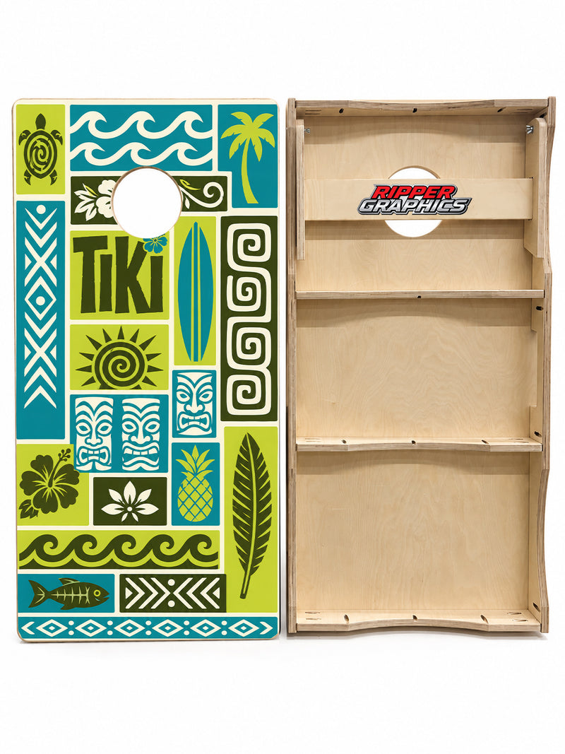 Teki Hut Cornhole Design