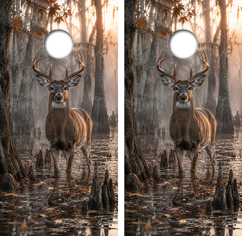 Deer Buck Hunting Cornhole Design
