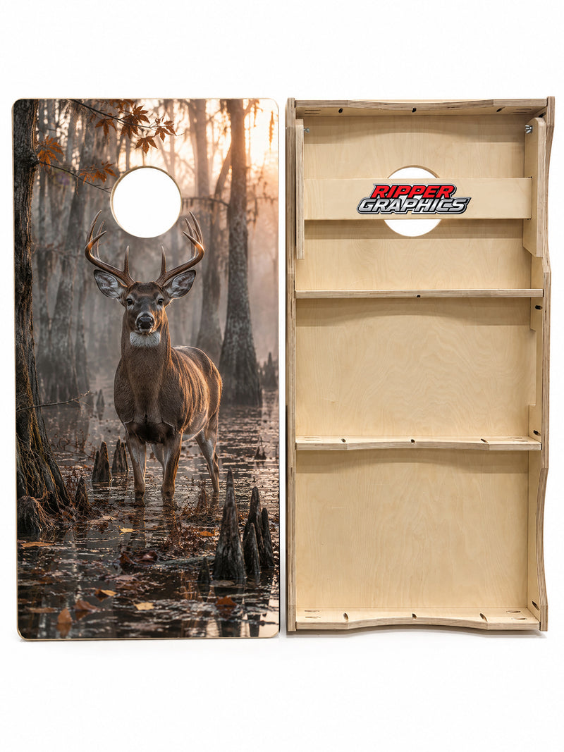 Deer Buck Hunting Cornhole Design