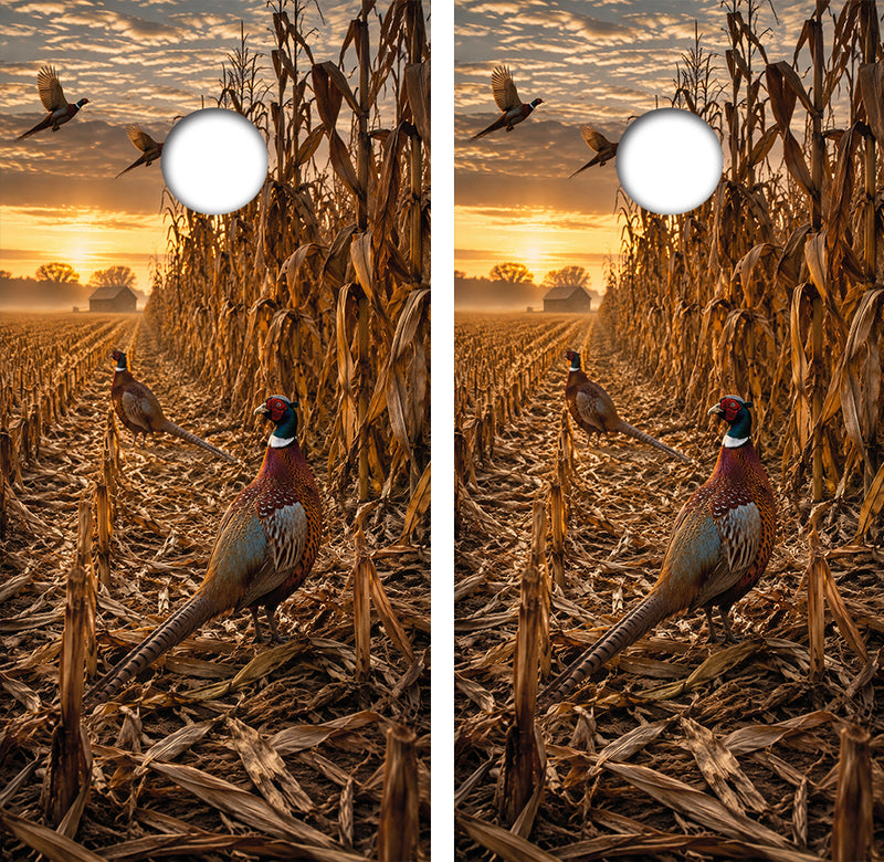 Pheasant Hunting Cornhole Design