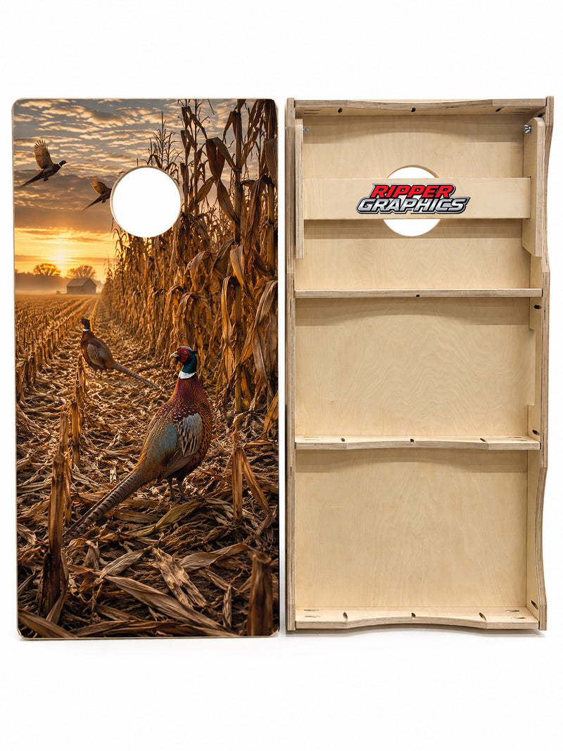 Pheasant Hunting Cornhole Design