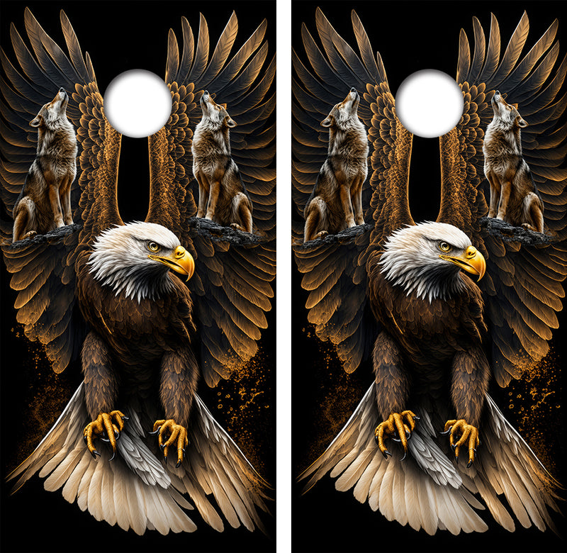 Bald Eagle Cornhole Design