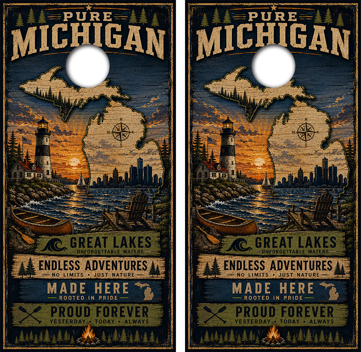 Pure Michigan Decal with Free Laminate Included