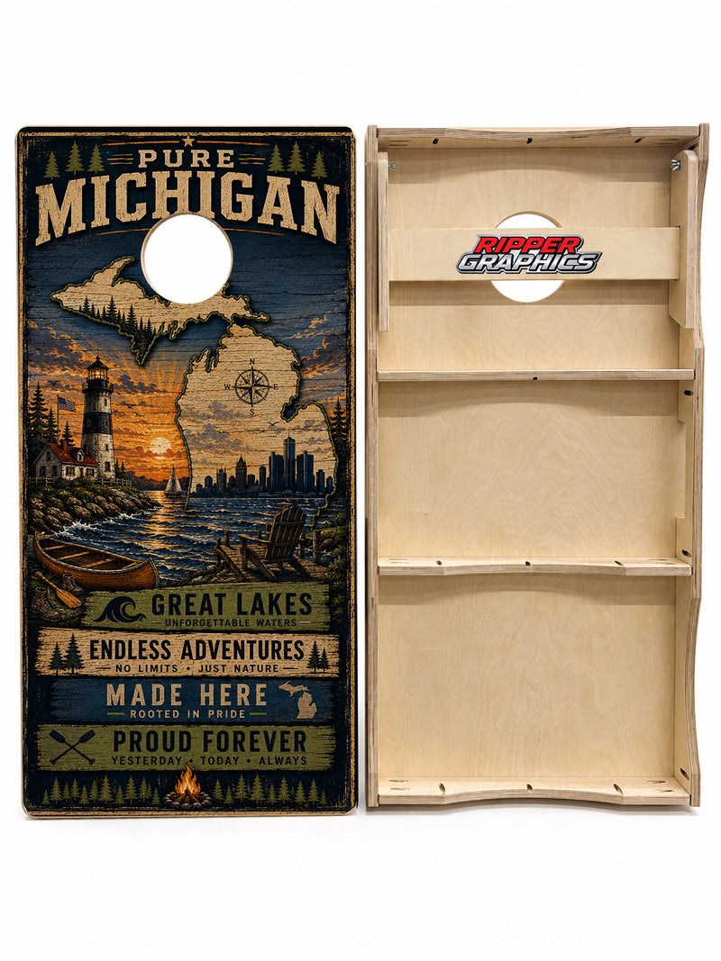Pure Michigan Cornhole Design