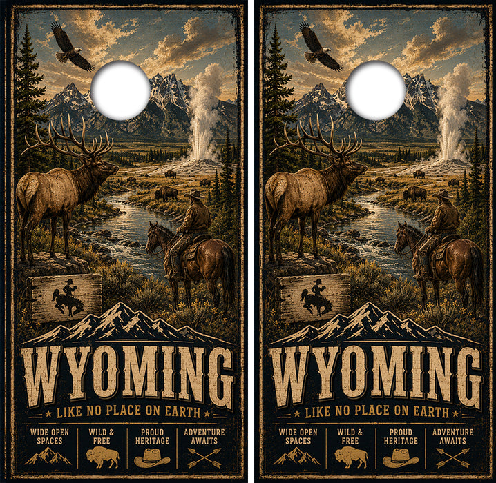 Wyoming Like No Place on Earth Decal with Free Laminate Included