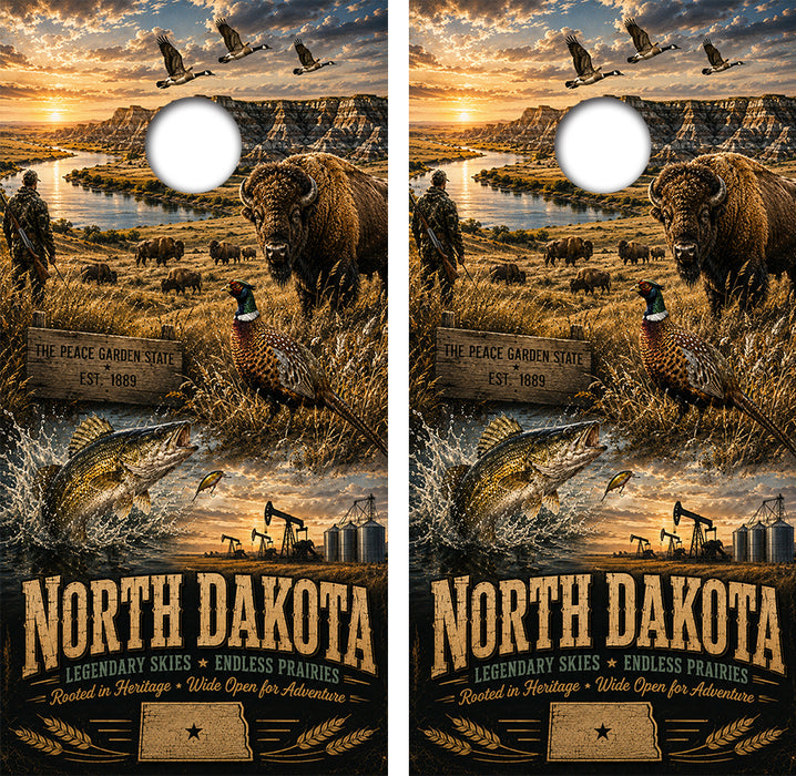 North Dakota Legendary Skies Decal with Free Laminate Included