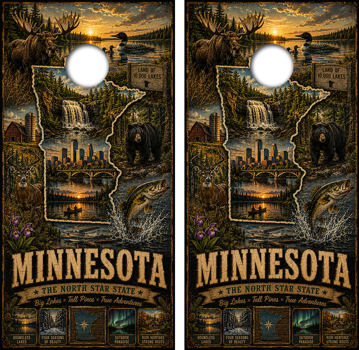 Minnesota The North Star State Decal with Free Laminate Included