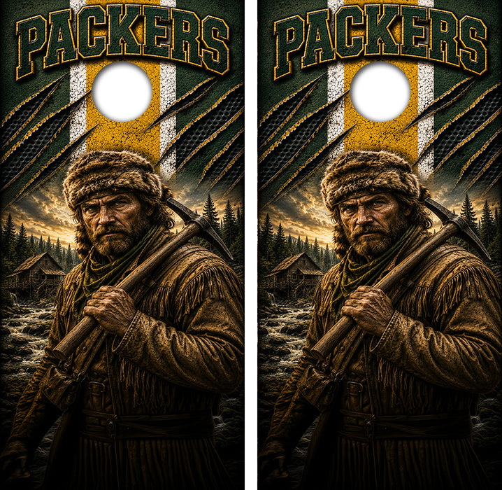 Green Bay Packers Football Cornhole Design