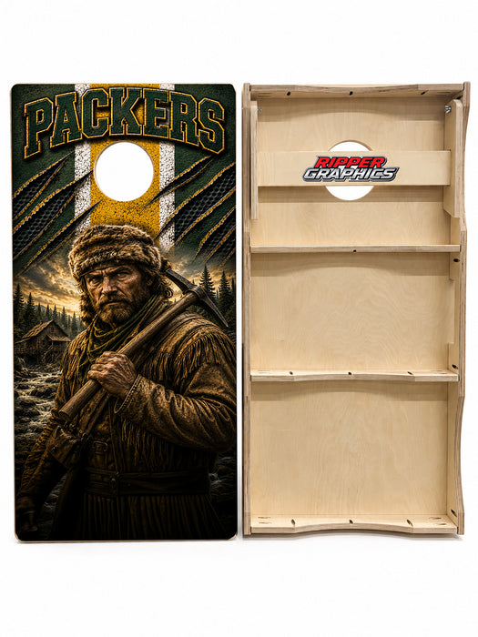Green Bay Packers Football Cornhole Design