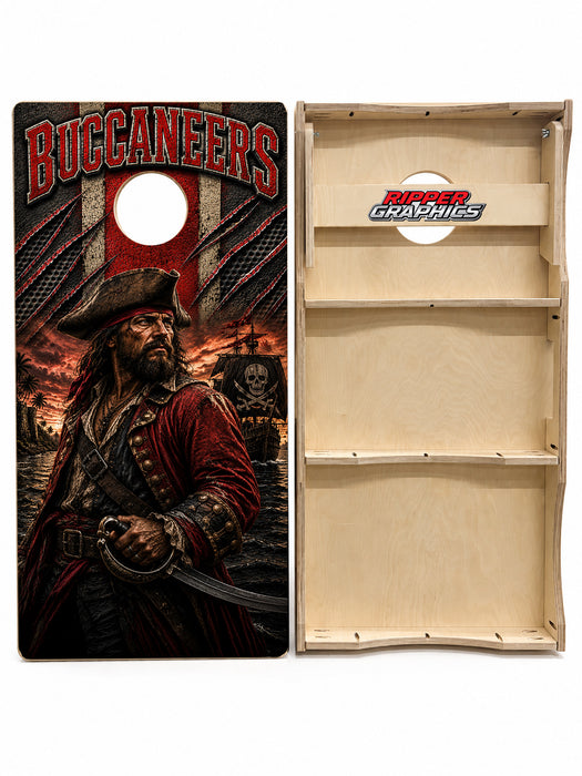 Tampa Bay Buccaneers Football Cornhole Design