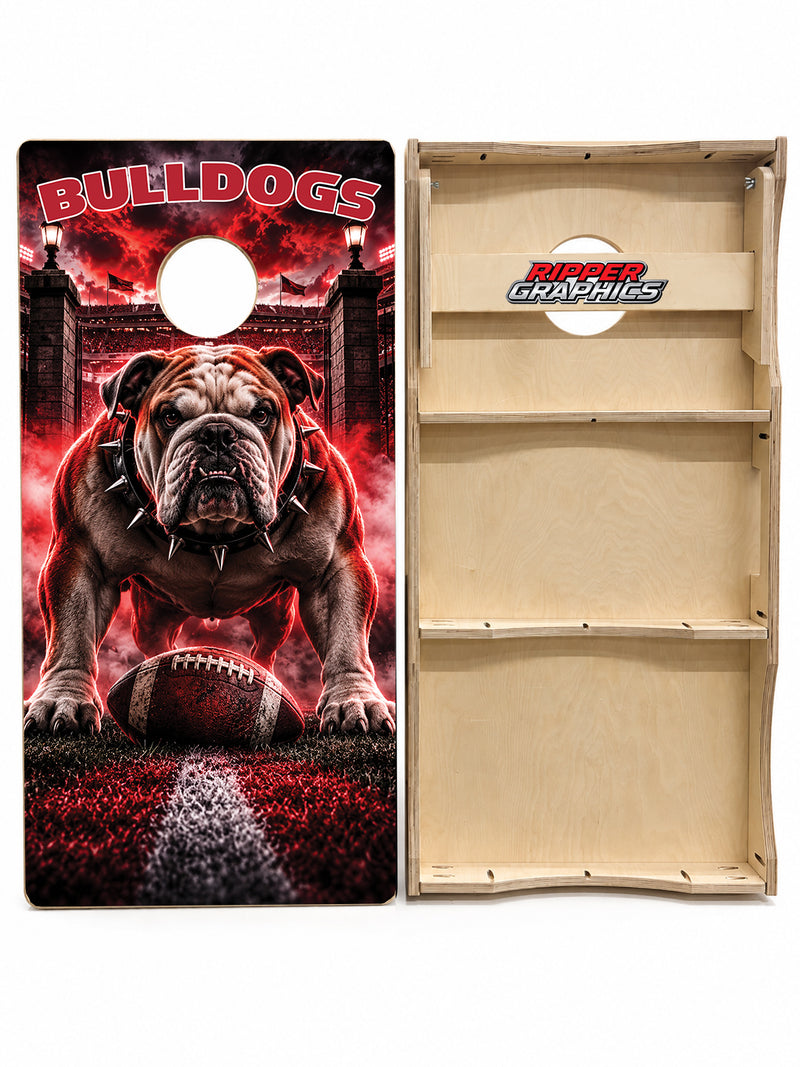 Georgia Bulldogs Football Cornhole Design