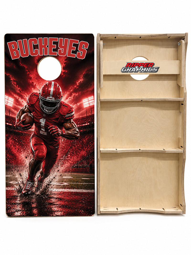 Ohio State Buckeyes Football Cornhole Design