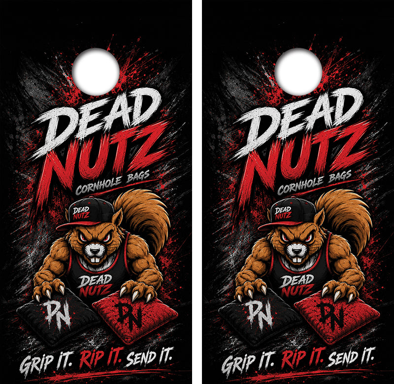Dead Nutz Bags Cornhole Design