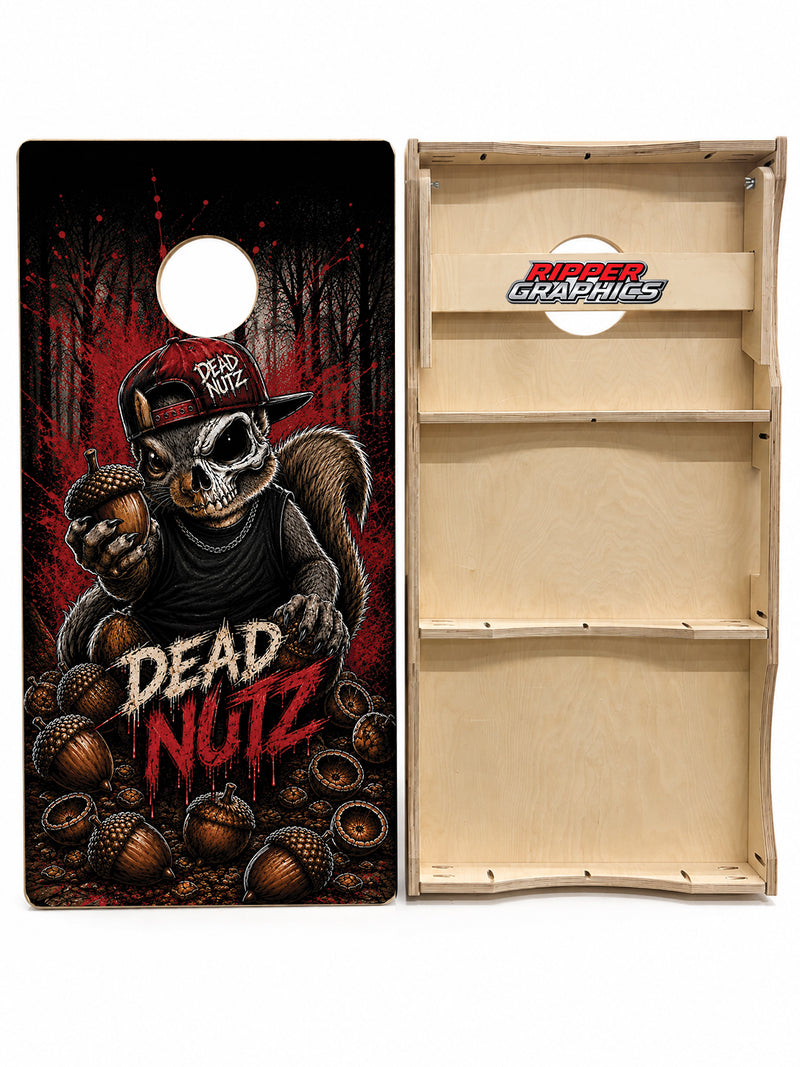 Dead Nutz Gone Bad Cornhole Design