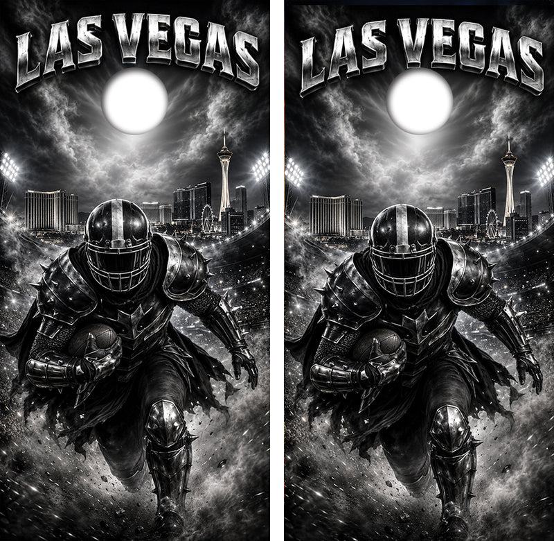 Las Vegas Night Time Inspired Cornhole Design