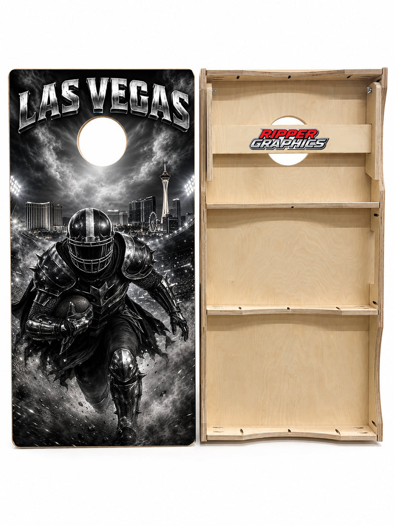 Las Vegas Night Time Inspired Cornhole Design