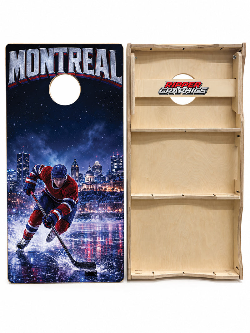 Montreal Canadiens Inspired Cornhole Design