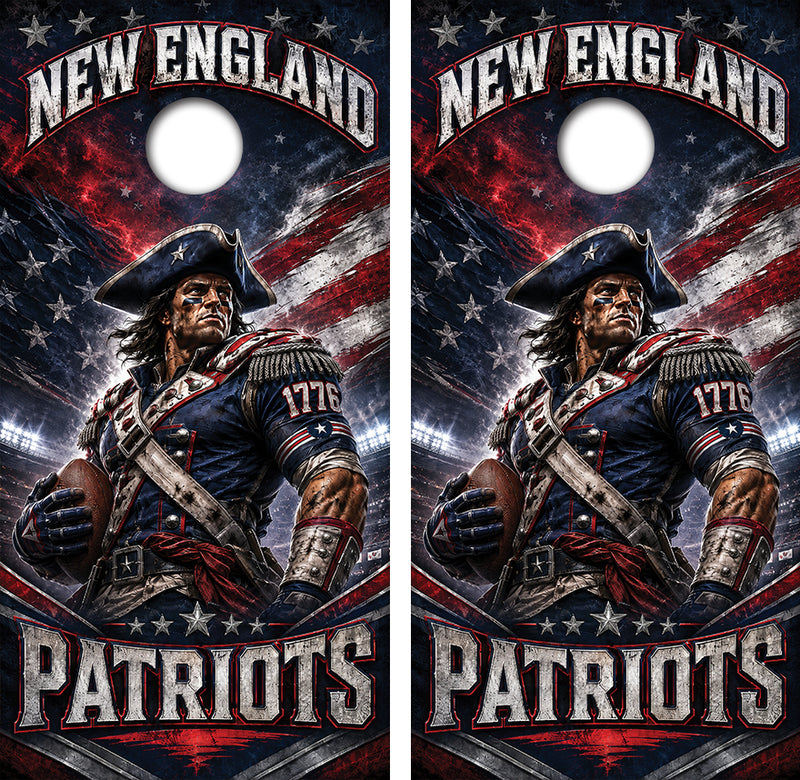 New England Patriots Inspired Cornhole Design