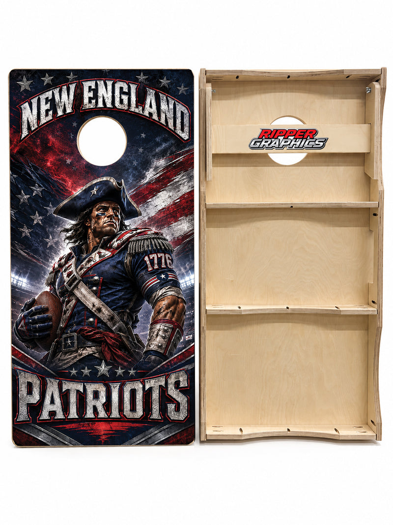 New England Patriots Inspired Cornhole Design